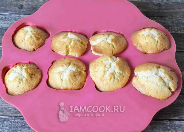 Готовые кексы с апельсиновой цедрой