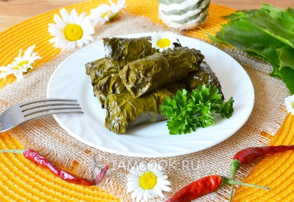 Фото долмы со свининой без риса