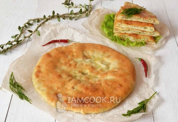 Фото осетинского пирога с курицей и сыром