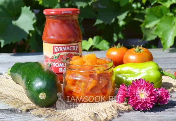 Рецепт лечо из кабачков с томатной пастой на зиму