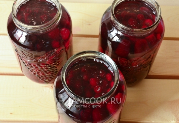 Залить вишню кипятком