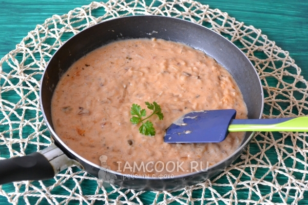 Размешать соус