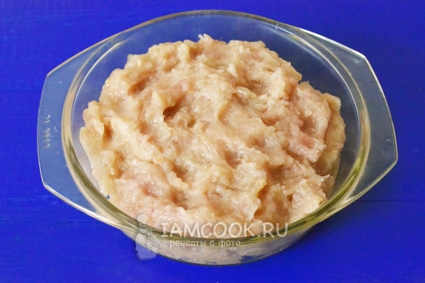 Размешать фарш