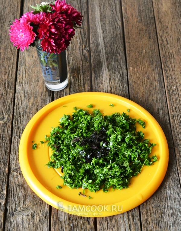 Порезать зелень