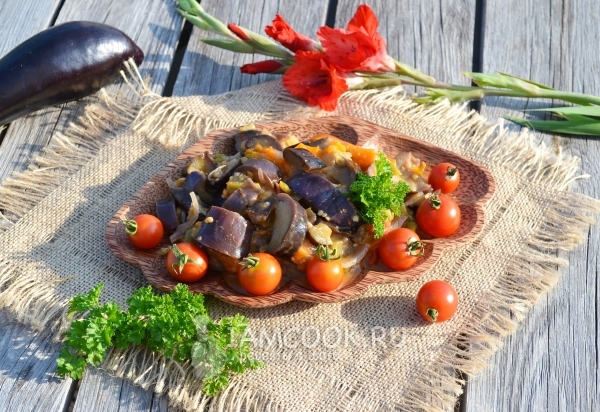 Фото соте из баклажанов в мультиварке