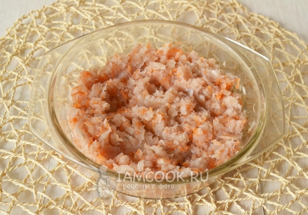 Размешать фарш