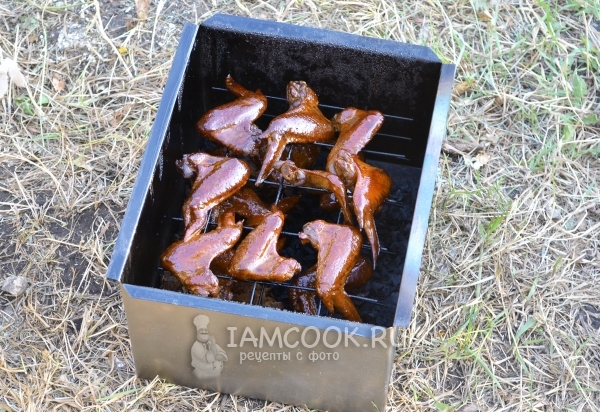 Рецепт копченых куриных крылышек