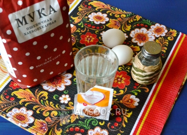 Ингредиенты для теста