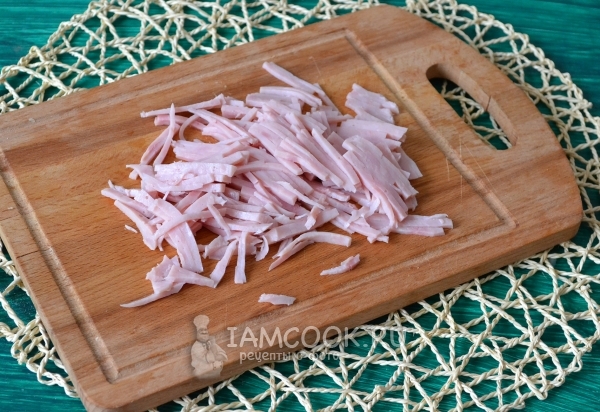 Порезать ветчину