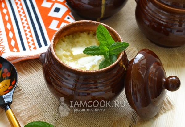 Рецепт рисовой каши в горшочке в духовке