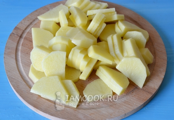 Порезать картофель
