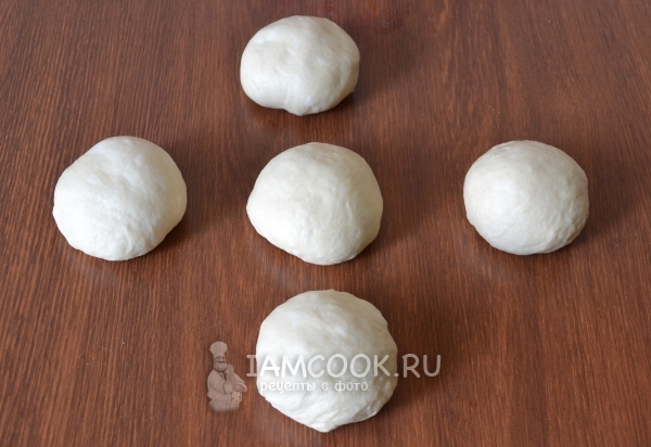 Разделить тесто на части