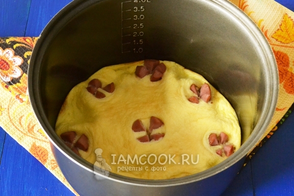 Омлет с сосисками в мультиварк