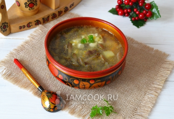 Рецепт грибного супа из опят