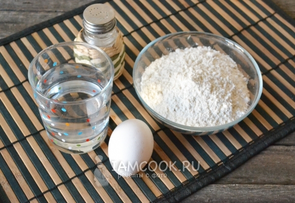 Ингредиенты для мантов с мясом и картошкой