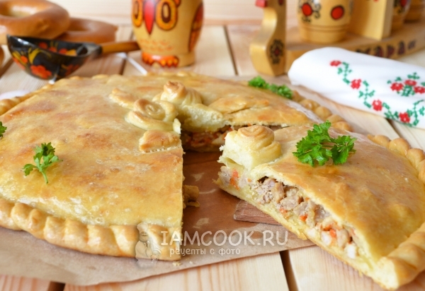 Готовый курник со свининой