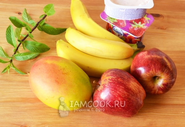 Ингредиенты для салата-коктейля «Классика плюс экзотика»