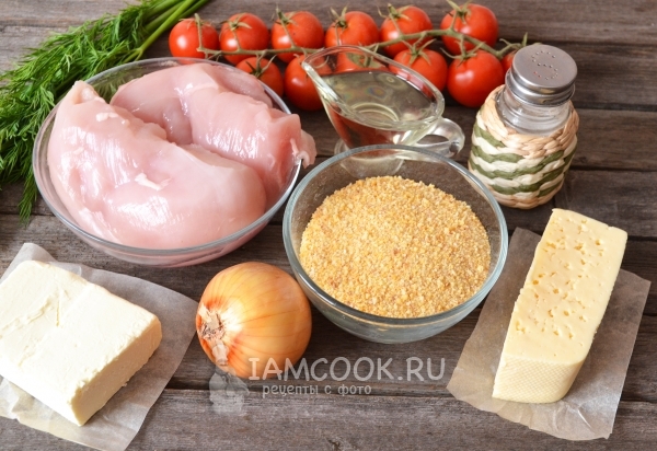 Ингредиенты для котлет «Папараць кветка»