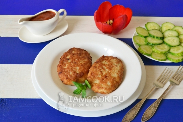 Рецепт куриных котлет с грибами