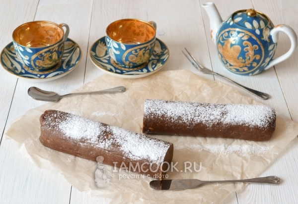 Рецепт кондитерской колбаски из печенья