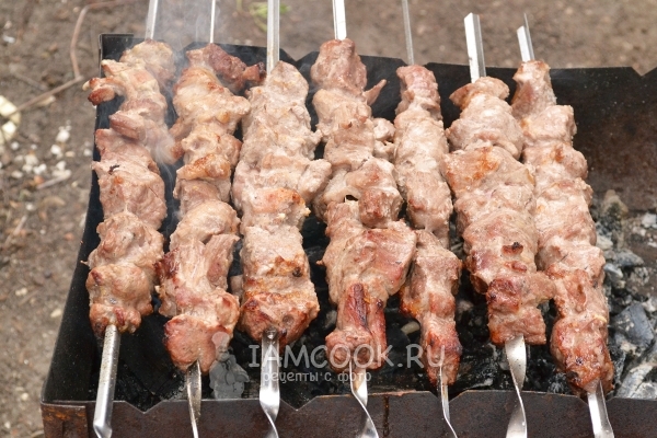 Рецепт советского шашлыка с уксусом и луком