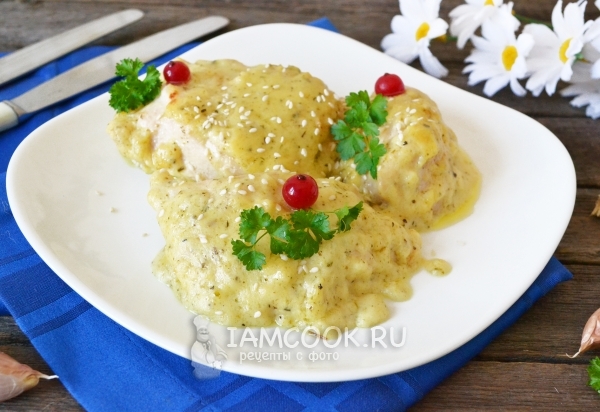 Рецепт курицы в сливках в духовке