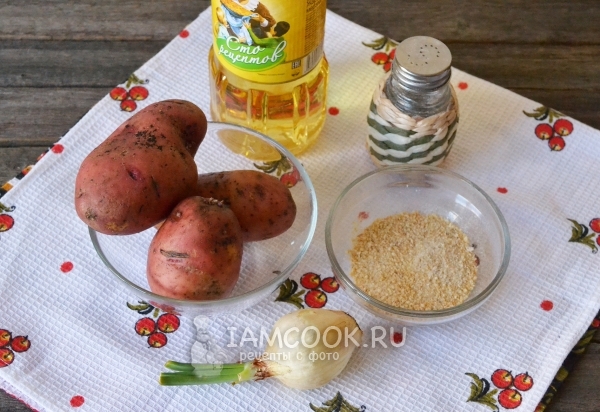 Ингредиенты для постных картофельных котлет