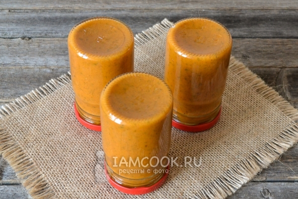 Готовая кабачковая икра с яблоками на зиму