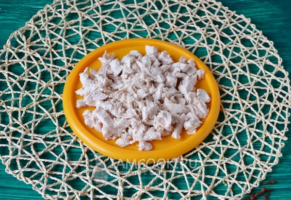 Порезать куриное филе