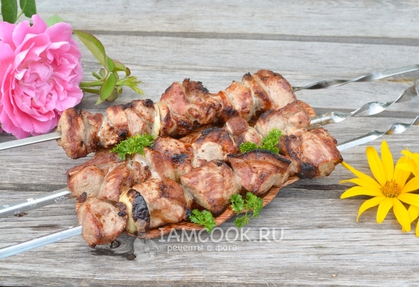 Фото шашлыка из свинины с уксусом