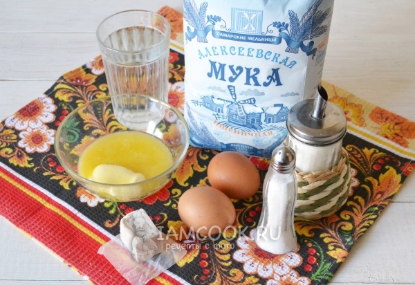 Ингредиенты для теста