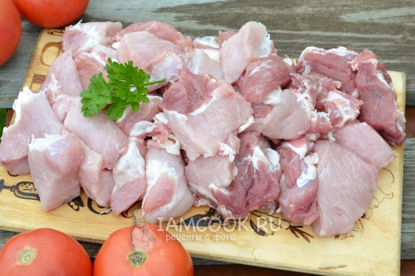 Порезать мясо