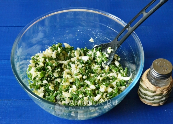 Размешать начинку