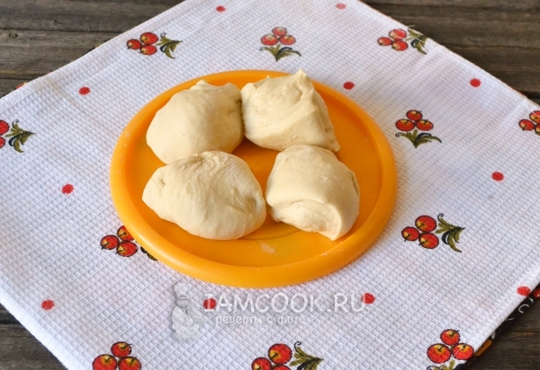 Разделить тесто на части