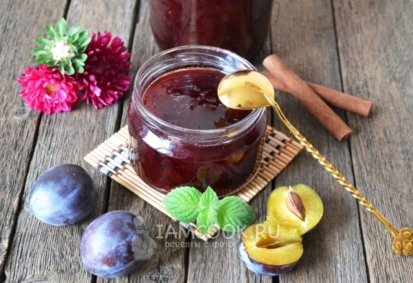 Фото сливового джема в мультиварке на зиму