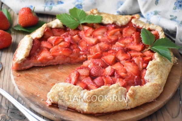 Рецепт галеты с клубникой