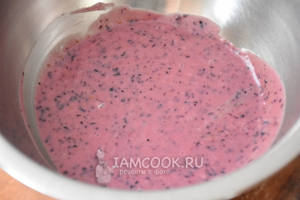 Взбить ягоды с шоколадом