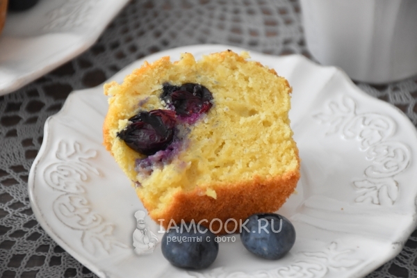 Маффины с ягодами на рисовой муке