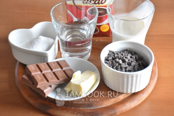 Ингредиенты для трюфелей с карамелью