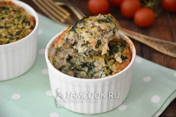 Рецепт гречневой запеканки с рикоттой и шпинатом