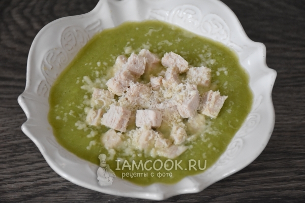 Рецепт овощного супа-пюре с индейкой для детей