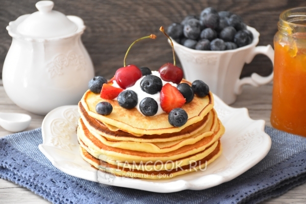 Фото панкейков на ряженке