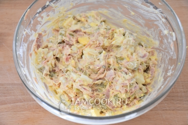 Размешать начинку