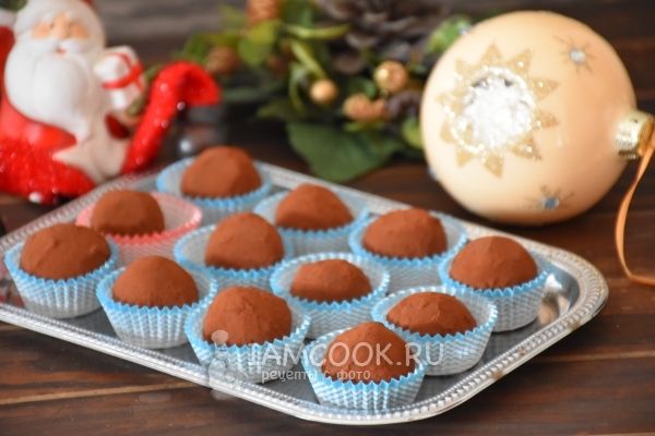 Фото трюфелей с карамелью