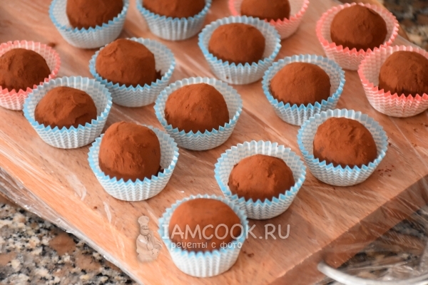 Рецепт трюфелей с карамелью