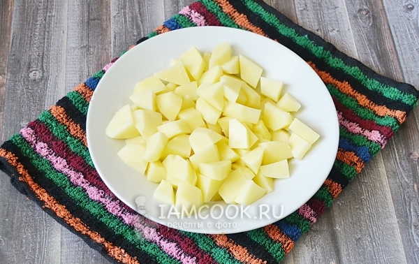 Порезать картофель