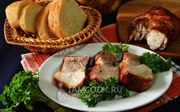 Фото грудинки в медово-горчичном соусе