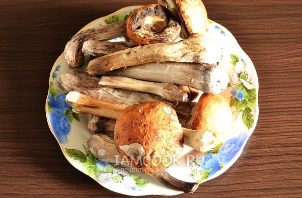 Почистить грибы