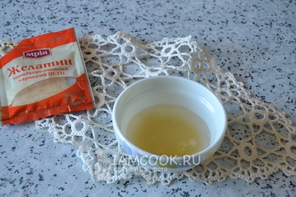 Замочить желатин