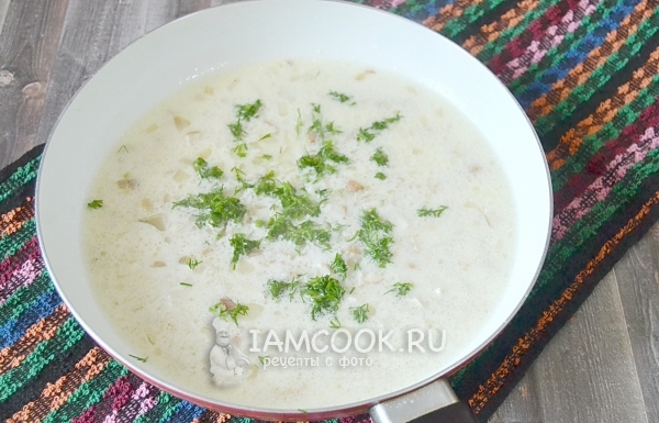 Положить укроп